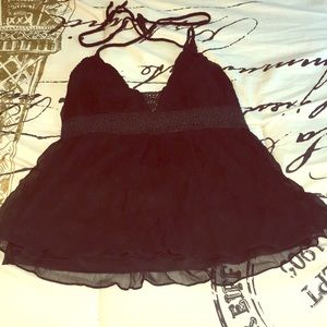White House Black Market Lace Halter